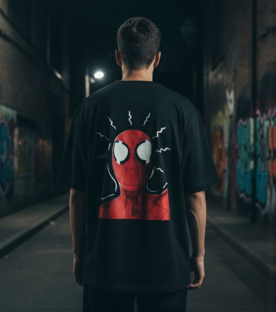 Spiderman Unisex Oversized Standard T-Shirt
