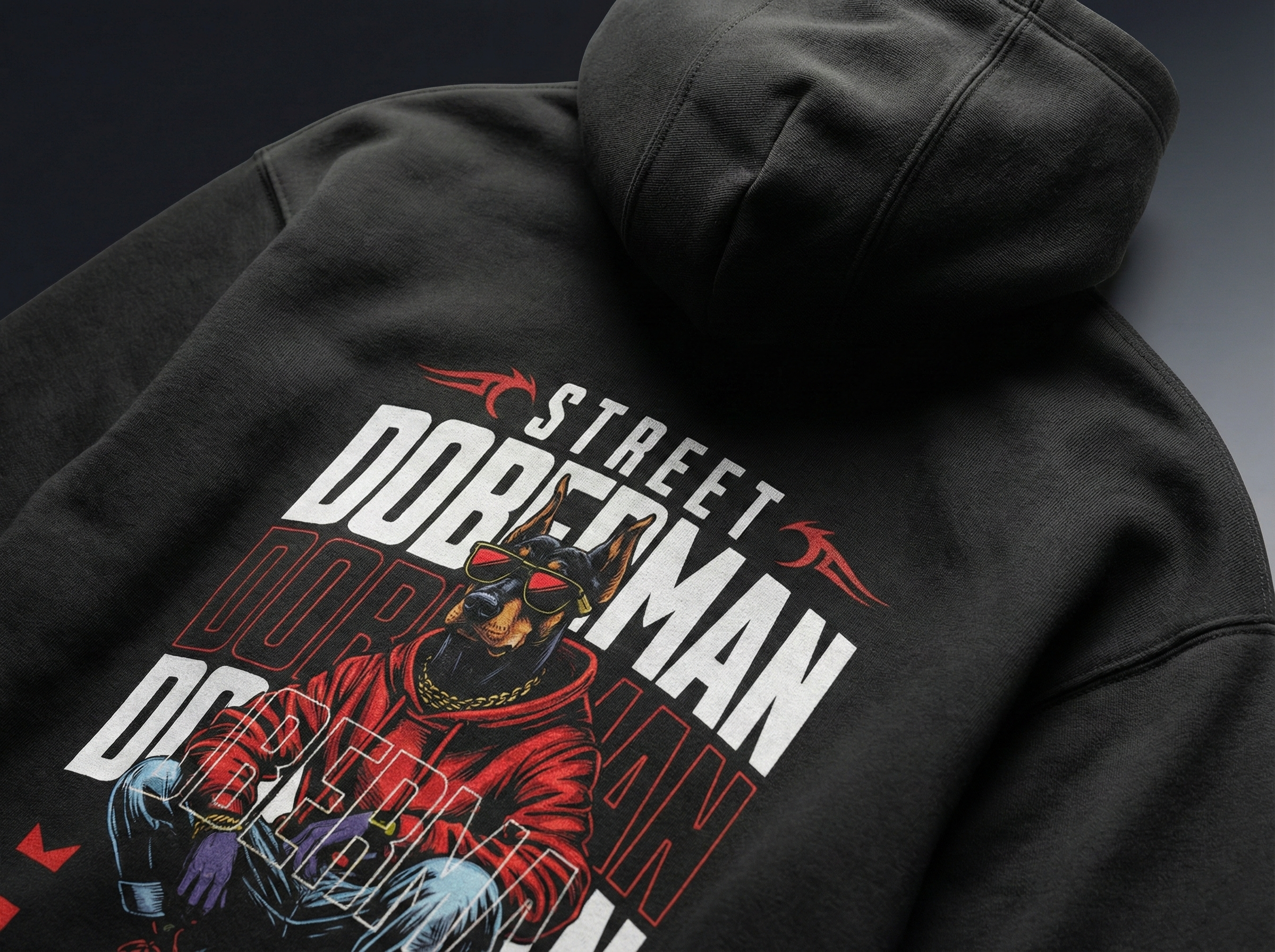 "Street Doberman" Heavyweight Hoodie