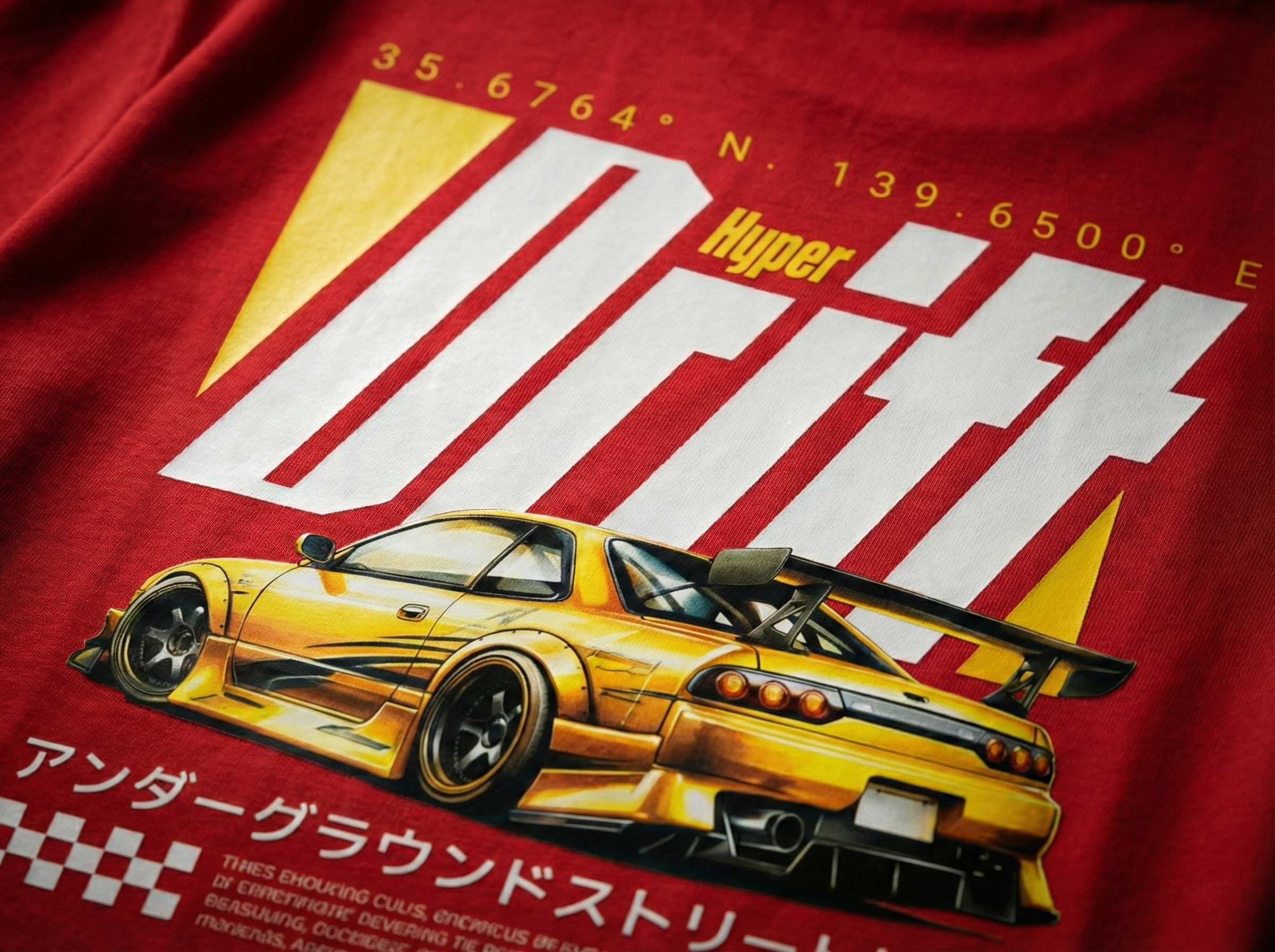 "Hyper Drift" JDM Oversized Tee - Tokyo Edition