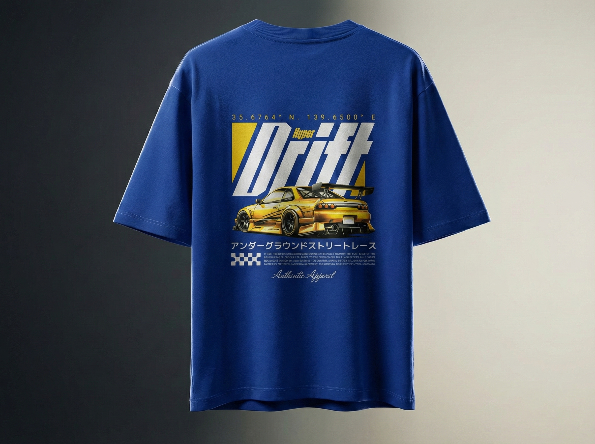 "Hyper Drift" JDM Oversized Tee - Tokyo Edition