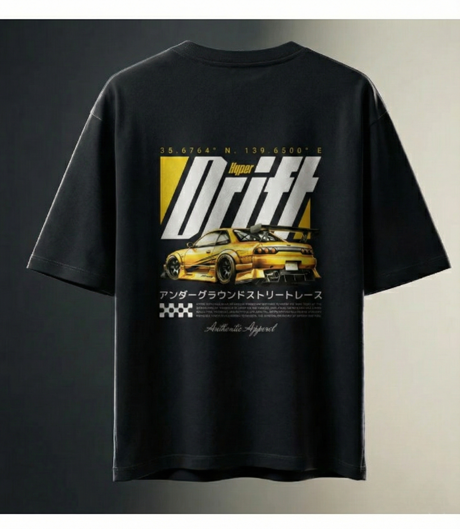 "Hyper Drift" JDM Oversized Tee - Tokyo Edition