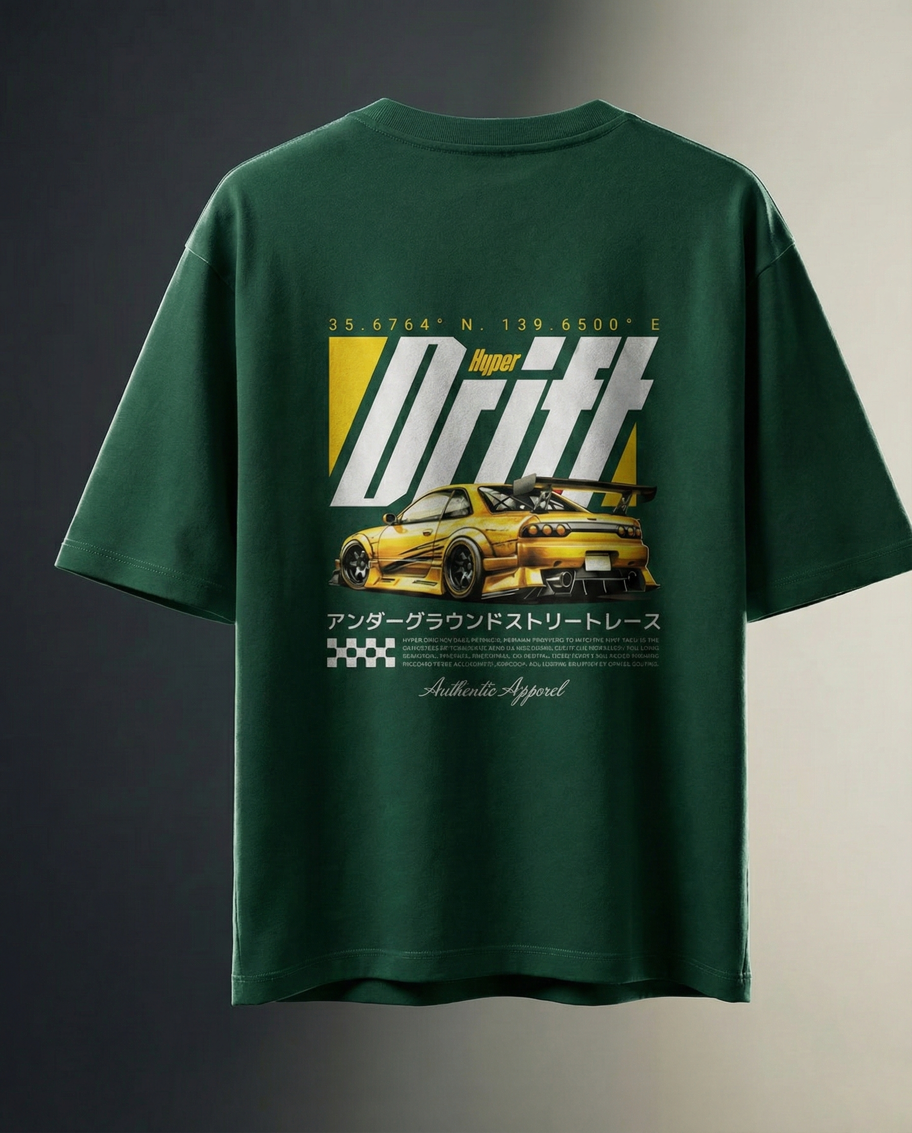 "Hyper Drift" JDM Oversized Tee - Tokyo Edition