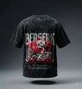 "BERSERK" Skeleton Graphic Acid Wash Oversized Tee