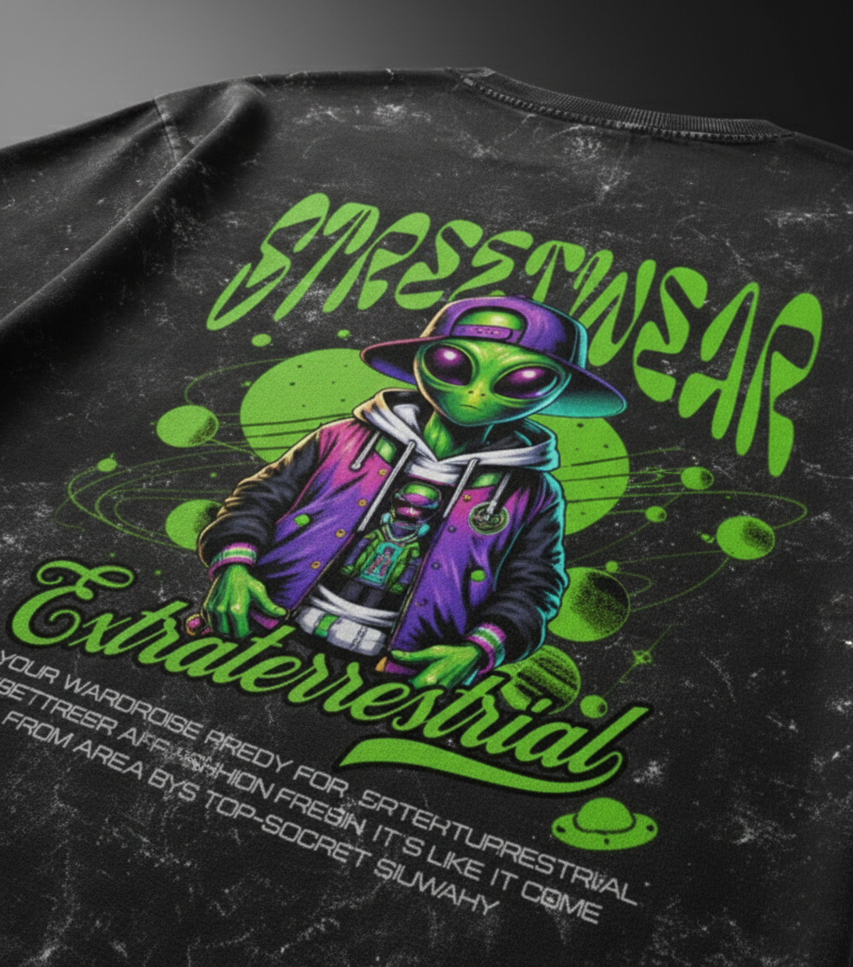 Extraterrestrial Streetwear Alien Wash Tee