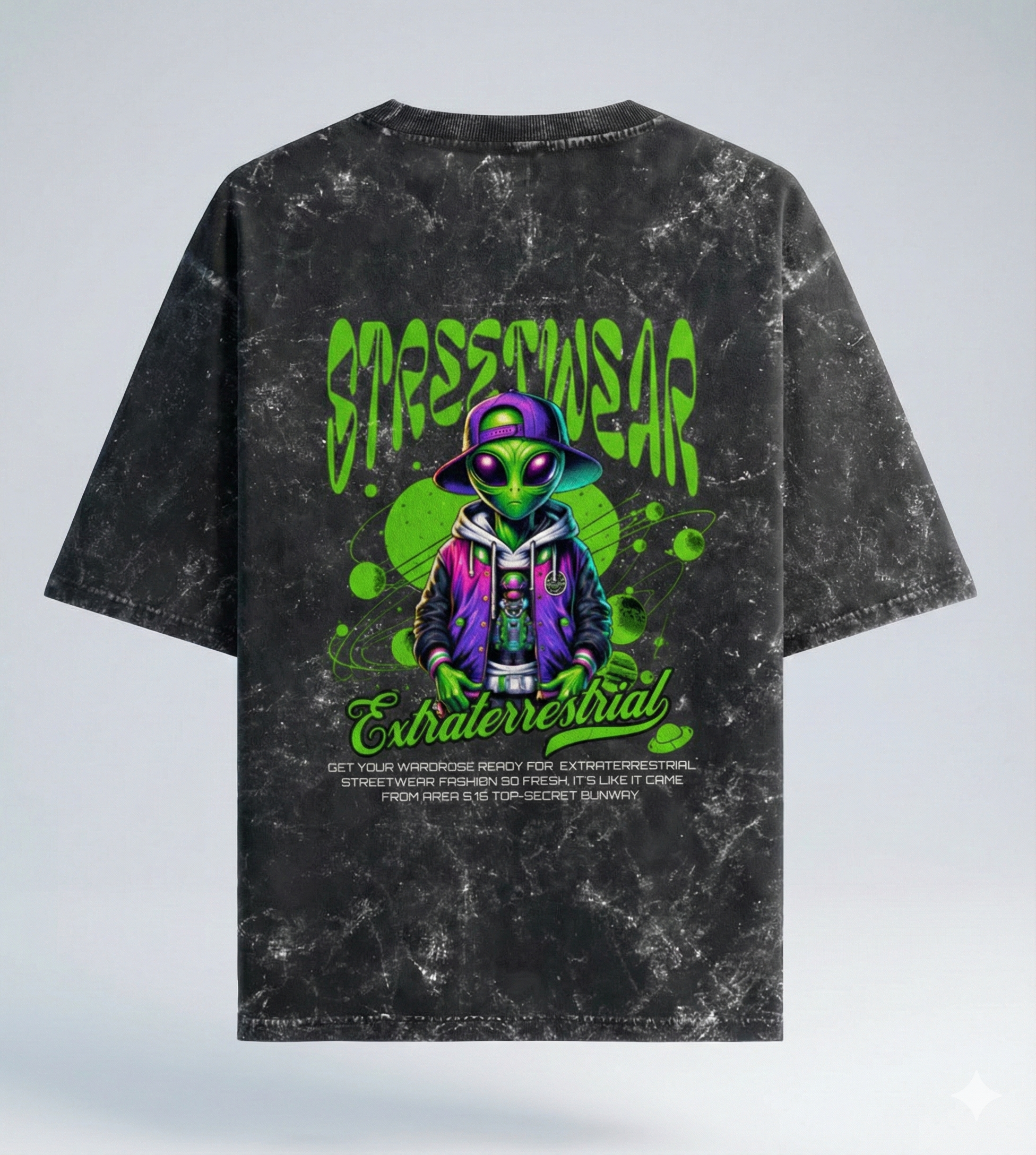 Extraterrestrial Streetwear Alien Wash Tee